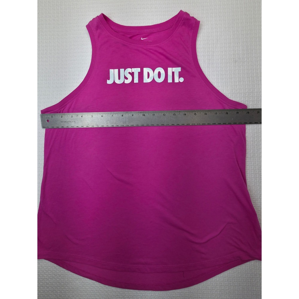 Nike Tank Top Women Large Pink Just Do It Graphic Sleeveless Activewear - Picture 4 of 7
